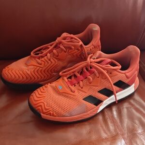 Adidas Red Solematch Control Tennis Shoes